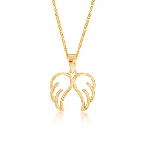 9ct Yellow Gold Angel Wings Pendant Shiels