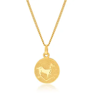 9ct Yellow Gold Capricorn Pendant Shiels