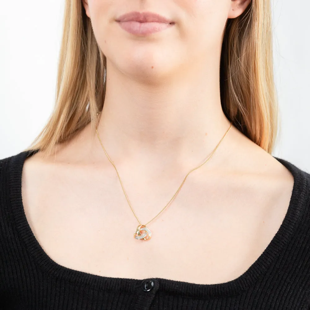 9ct Yellow Gold Classic Diamond Pendant Shiels
