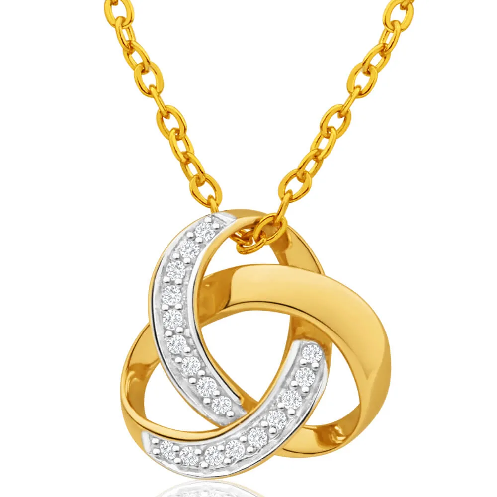 9ct Yellow Gold Classic Diamond Pendant Shiels