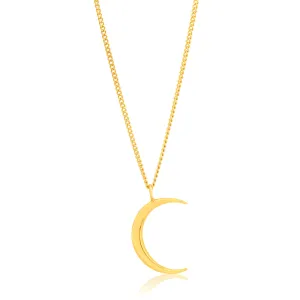 9ct Yellow Gold Crescent Moon Pendant 9y Shiels