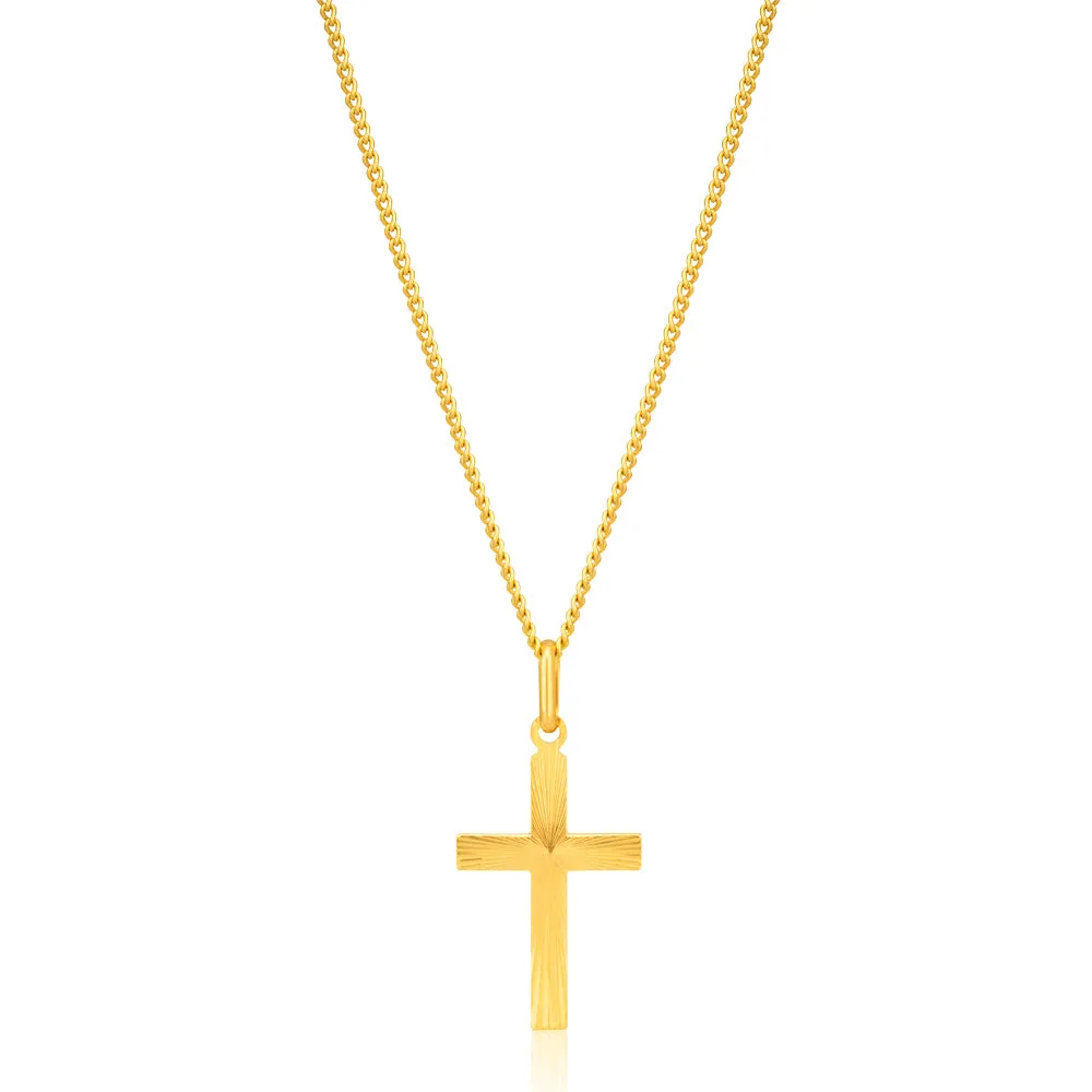 9ct Yellow Gold Cross Pendant Shiels