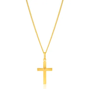 9ct Yellow Gold Cross Pendant Shiels