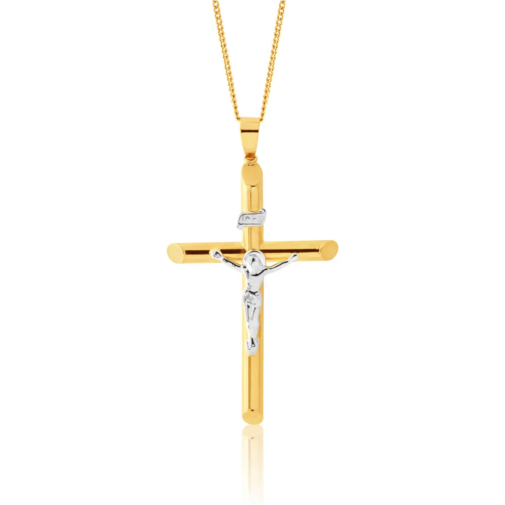 9ct Yellow Gold Crucifix Pendant Shiels