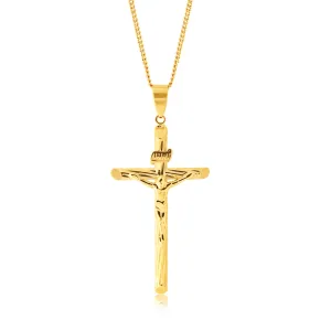 9ct Yellow Gold Crucifix Pendant Shiels
