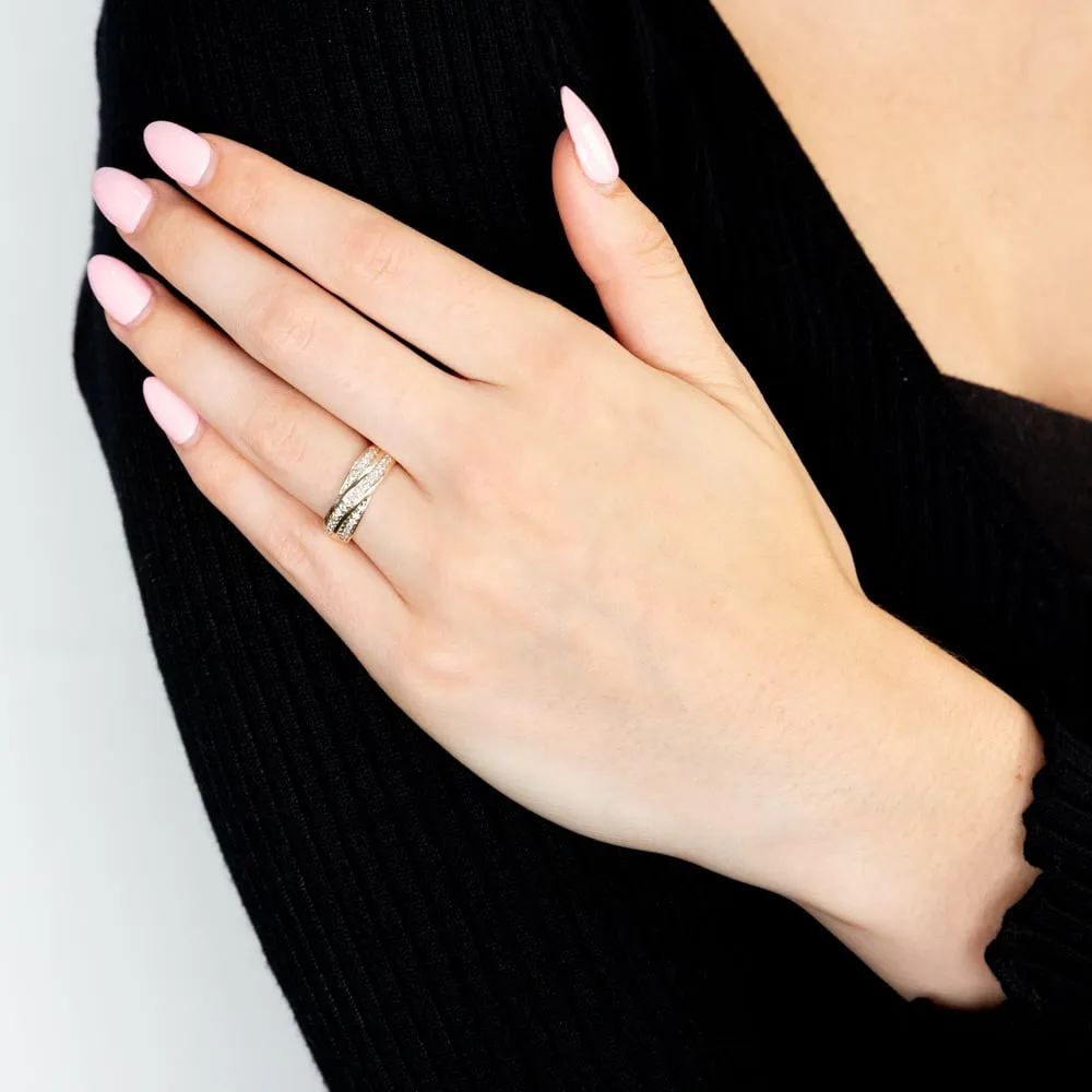 9ct Yellow Gold Diamond Ring  Set with 29 Brilliant Diamonds Shiels