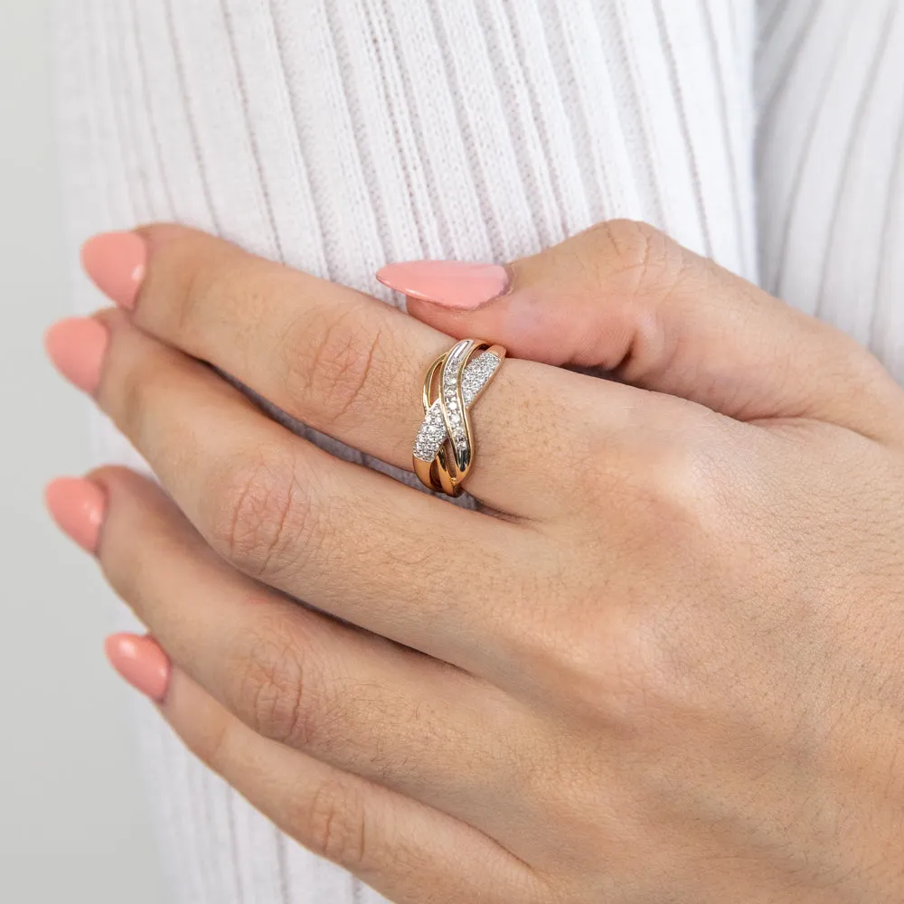 9ct Yellow Gold Diamond Ring Set With 35 Diamonds Shiels