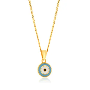 9ct Yellow Gold Evil Eye Double Sided Pendant Shiels