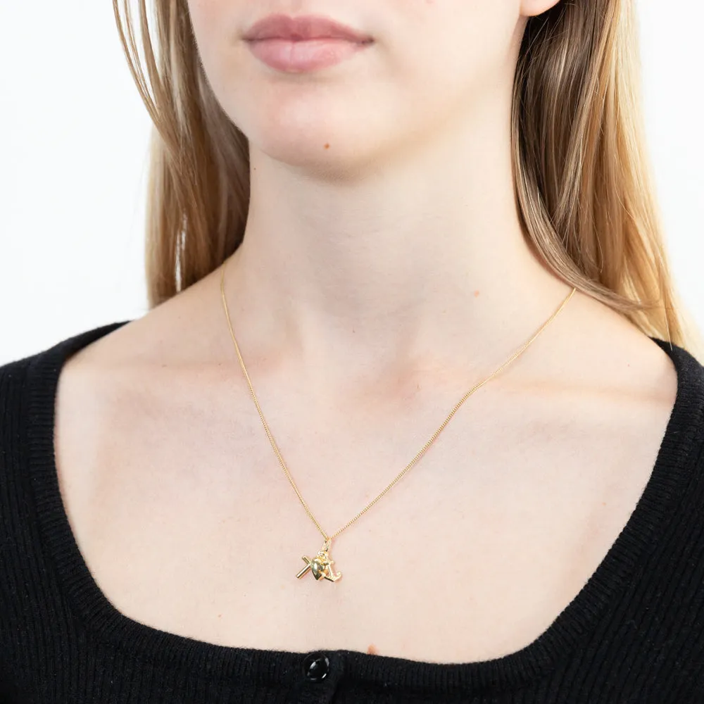 9ct Yellow Gold Faith Hope & Charity Pendant Shiels