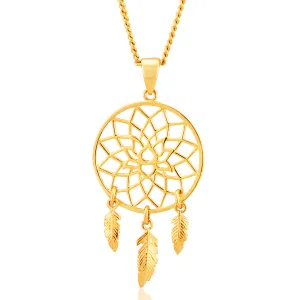 9ct Yellow Gold Fancy Dream Catcher Pendant Shiels