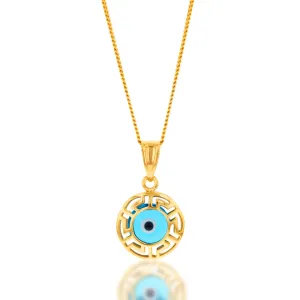 9ct Yellow Gold Fancy Evil Evil Pendant Shiels