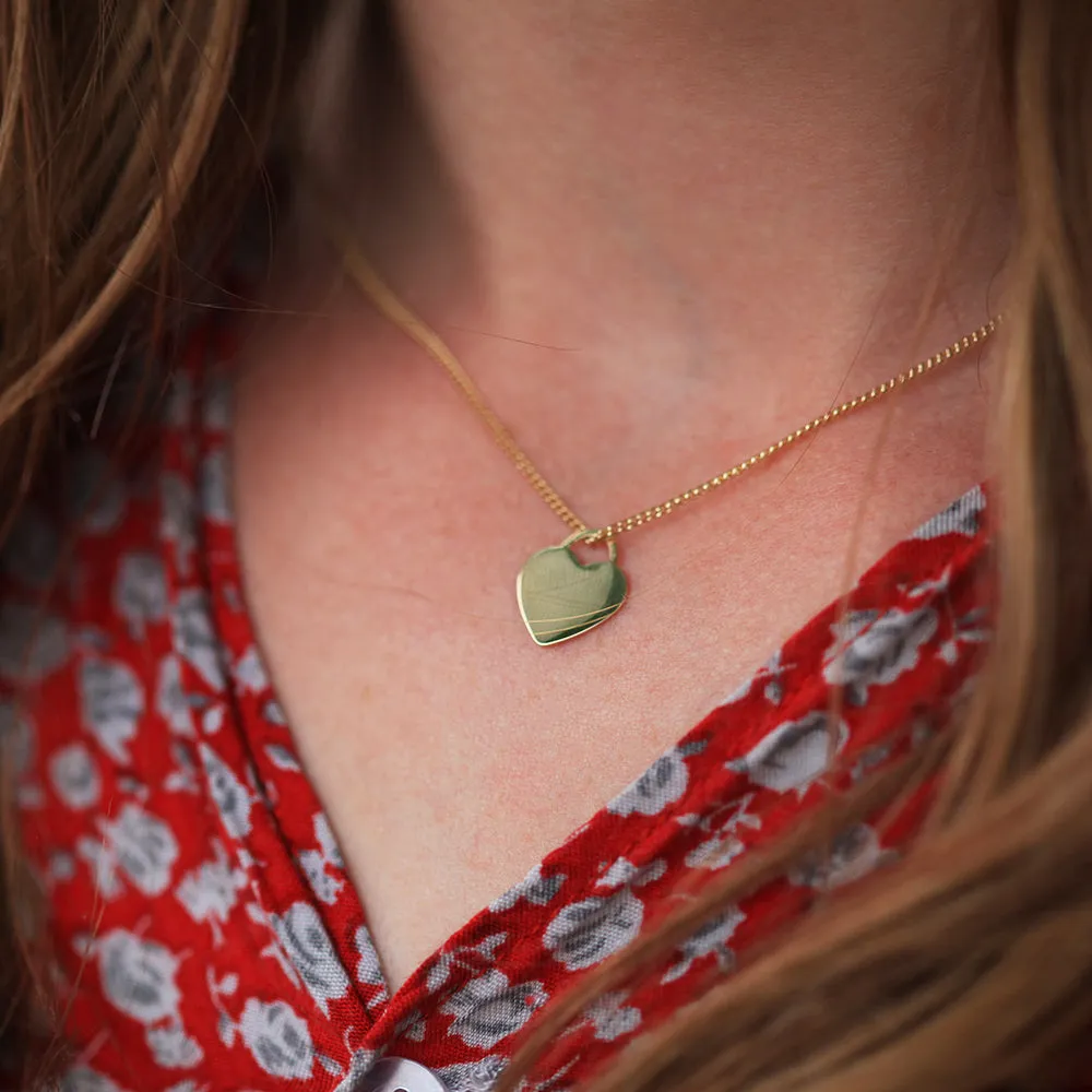 9ct Yellow Gold Heart Pendant Shiels