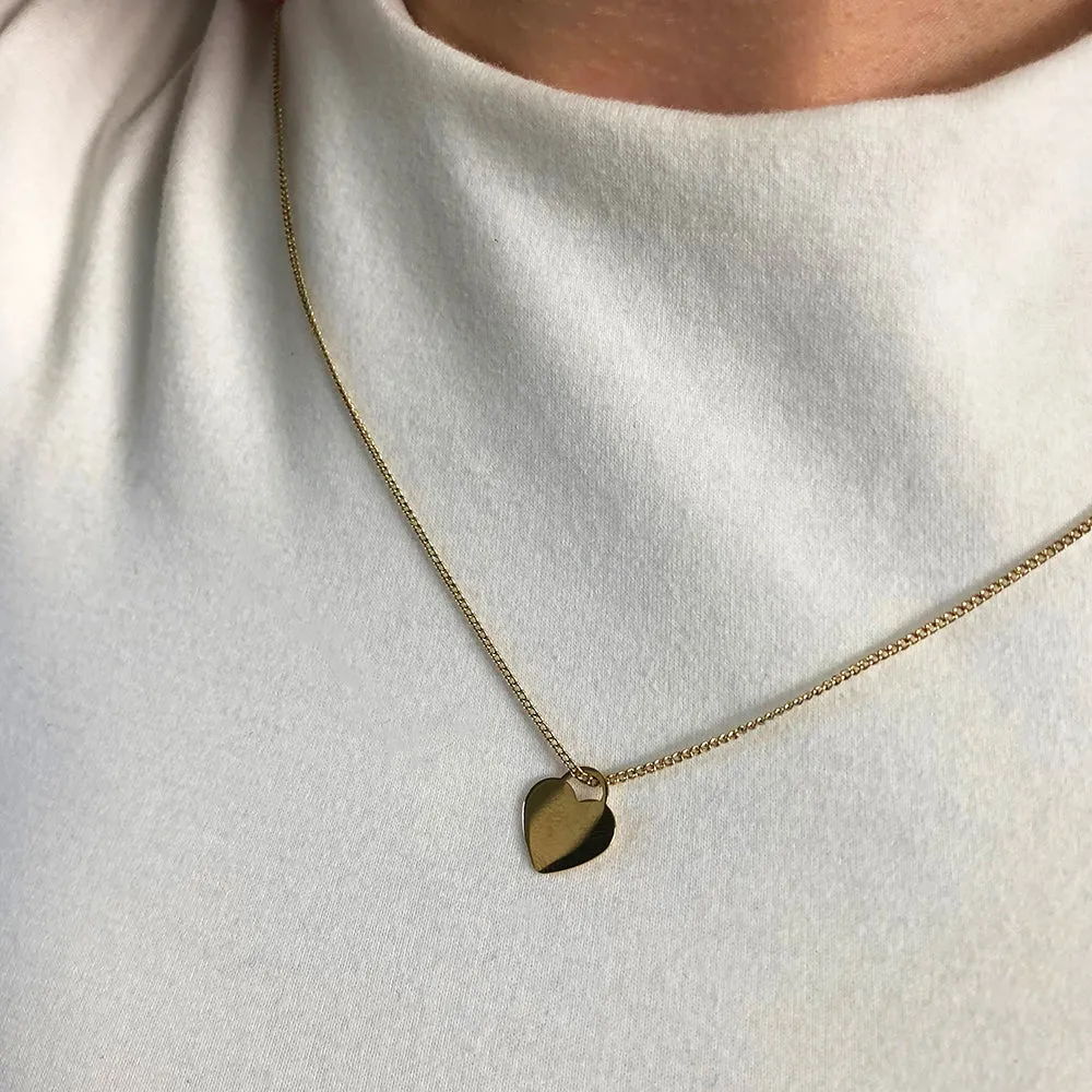9ct Yellow Gold Heart Pendant Shiels