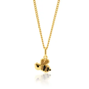 9ct Yellow Gold Honeybee Pendant Shiels