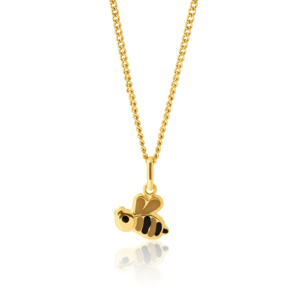 9ct Yellow Gold Honeybee Pendant Shiels