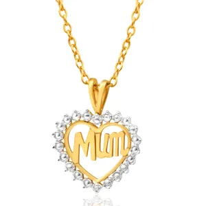 9ct Yellow Gold Mum 1 Diamond Pendant Shiels
