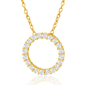 9ct Yellow Gold Refined Cubic Zirconia Pendant Shiels