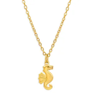9ct Yellow Gold Seahorse Pendant Shiels