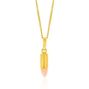 9ct Yellow Gold Single Bullet Pendant Shiels