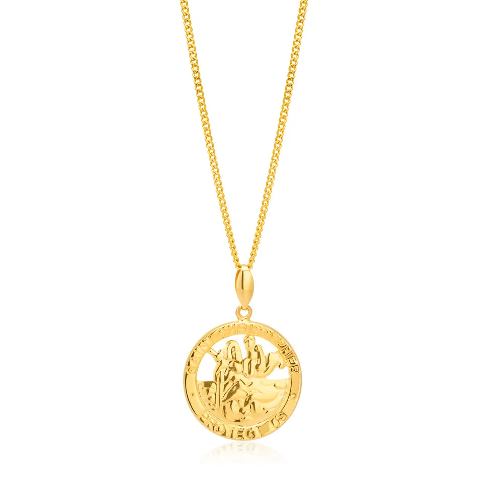 9ct Yellow Gold St Christopher Pendant Shiels