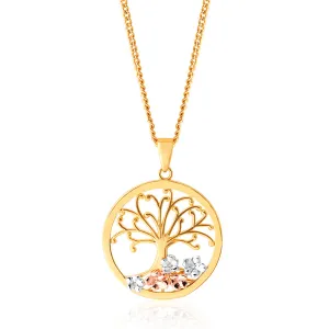 9ct Yellow Gold Tree of Life Pendant Shiels