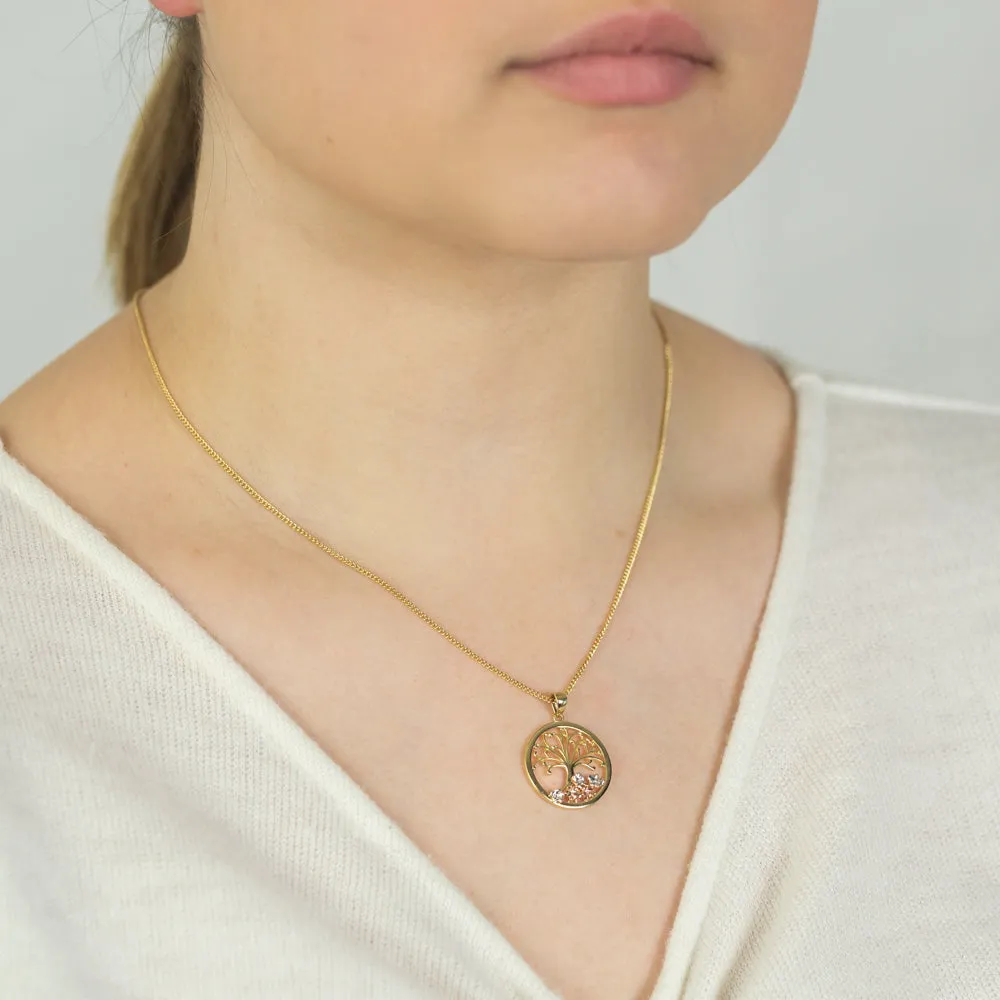 9ct Yellow Gold Tree of Life Pendant Shiels