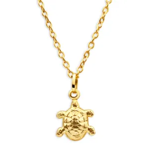 9ct Yellow Gold Turtle Pendant Shiels
