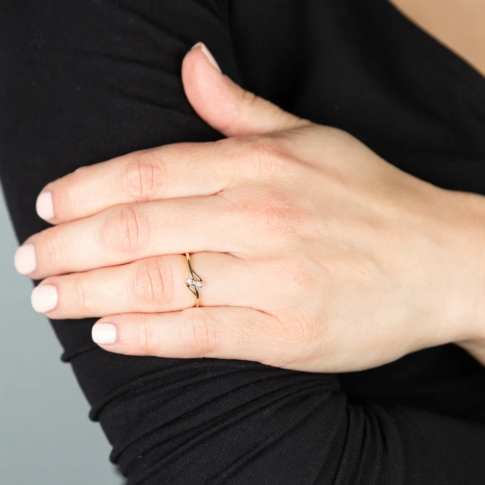 9ct Yellow Gold With 1 Brilliant Cut Diamond Ring Shiels