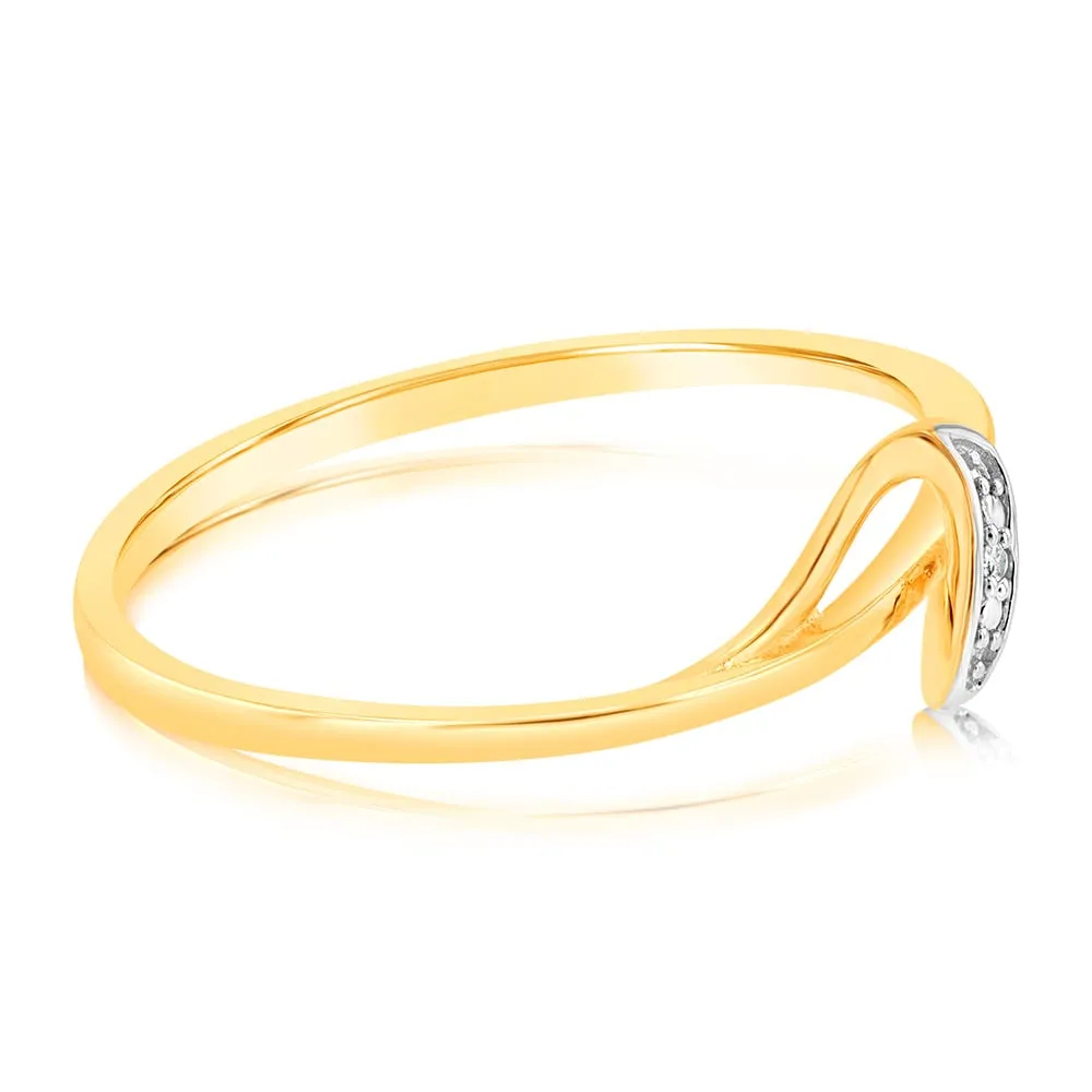 9ct Yellow Gold With 1 Brilliant Cut Diamond Ring Shiels