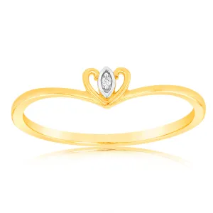 9ct Yellow Gold With 1 Brilliant Cut Diamond Ring Shiels