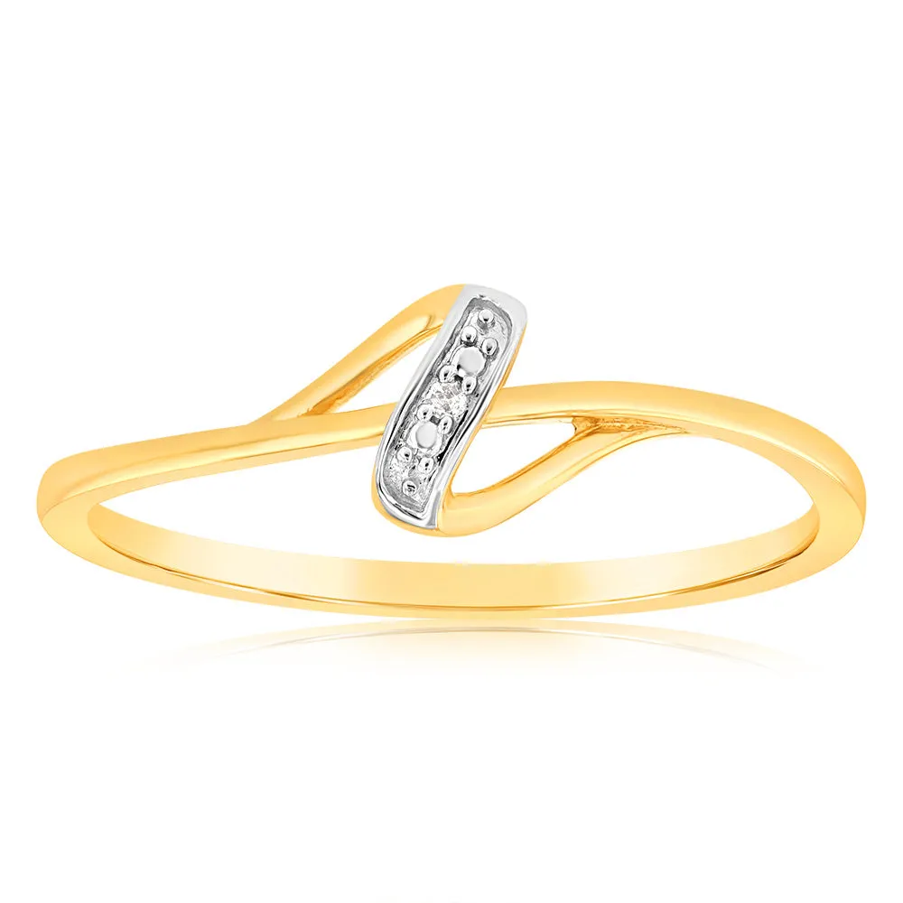 9ct Yellow Gold With 1 Brilliant Cut Diamond Ring Shiels