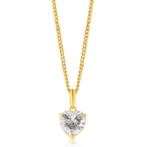 9ct Yellow Gold Zirconia Pendant Shiels