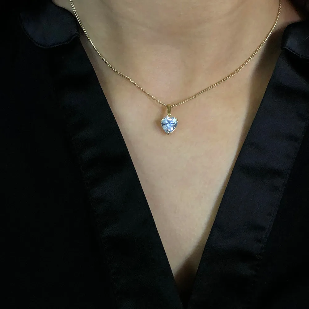 9ct Yellow Gold Zirconia Pendant Shiels