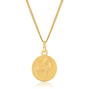 9ct Yellow Gold Zodiac Aries Pendant Shiels