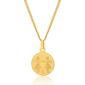 9ct Yellow Gold Zodiac Gemini Pendant Shiels