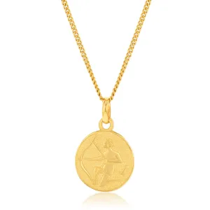 9ct Yellow Gold Zodiac Sagittarius Pendant Shiels