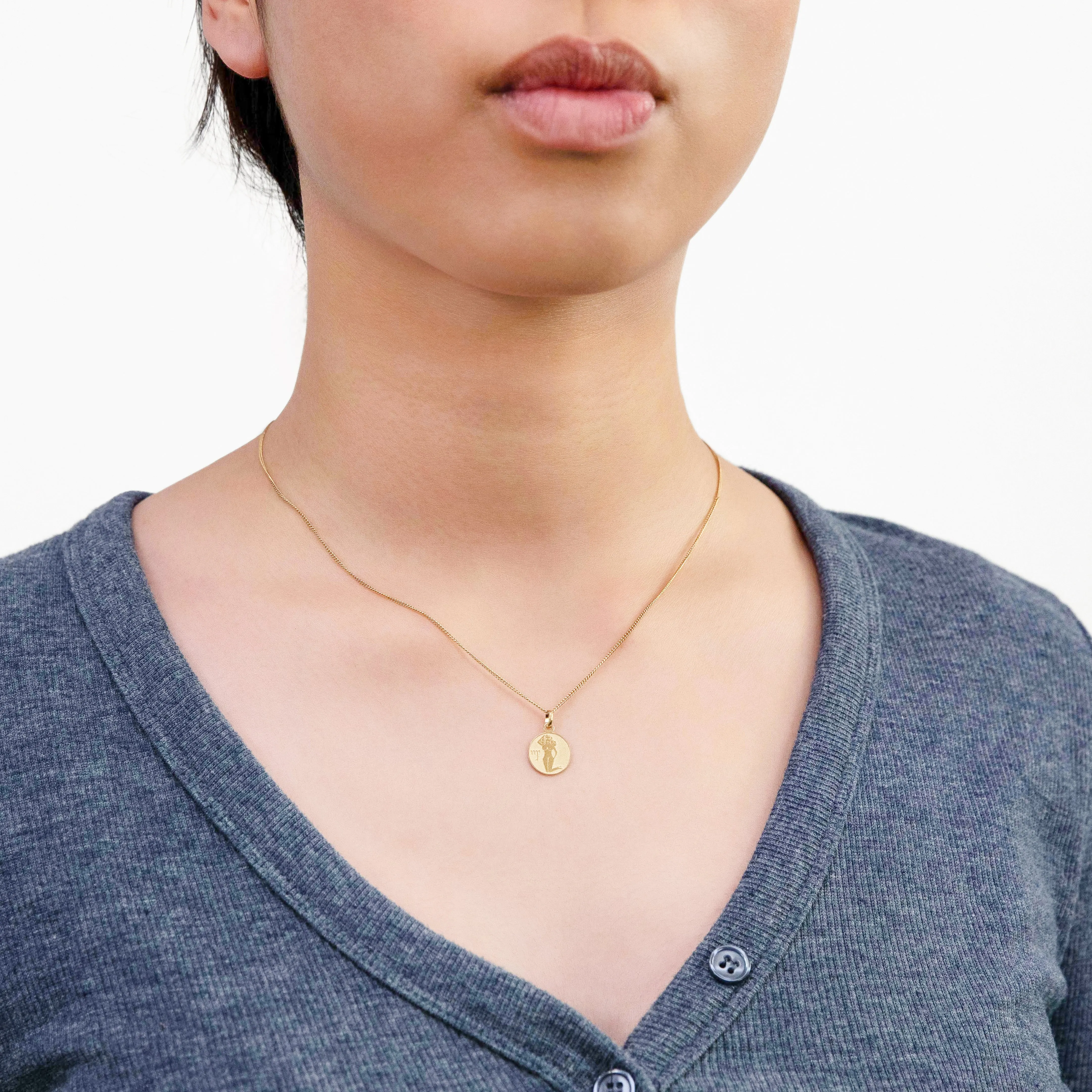 9ct Yellow Gold Zodiac Virgo Pendant Shiels