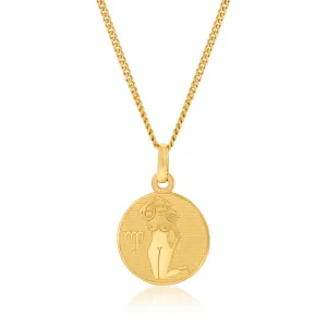 9ct Yellow Gold Zodiac Virgo Pendant Shiels