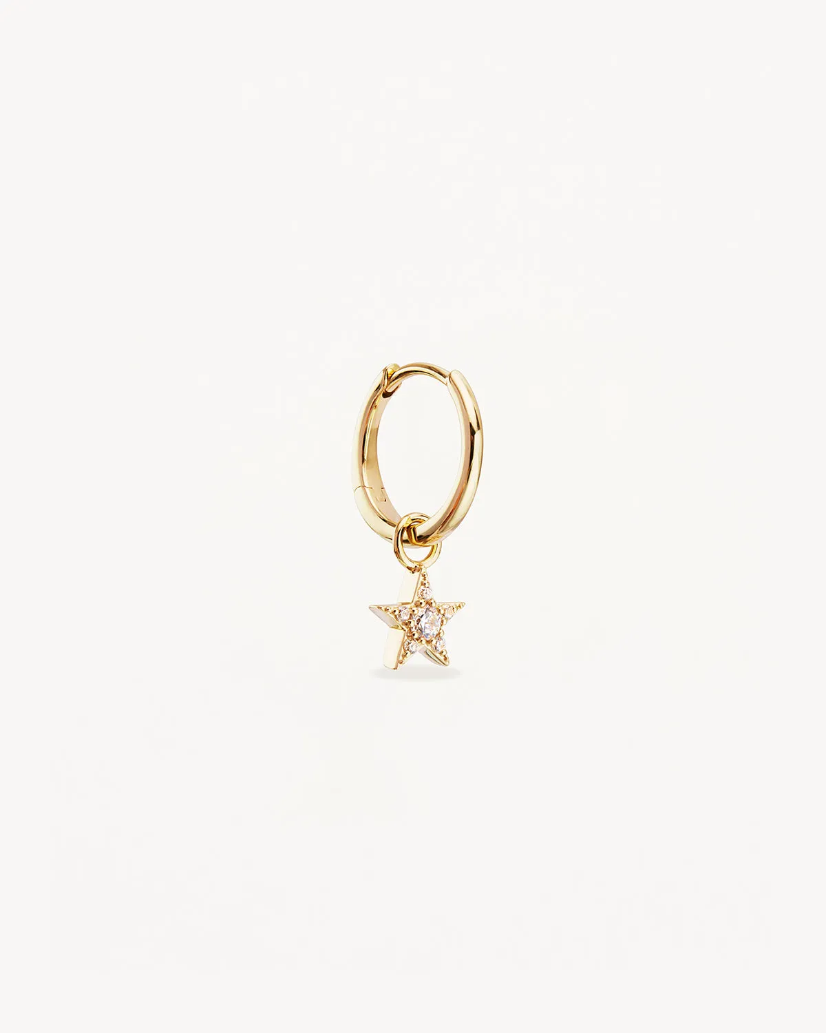 9k Solid Gold Estelle Lab-Grown Diamond Hoop Bycharlotte