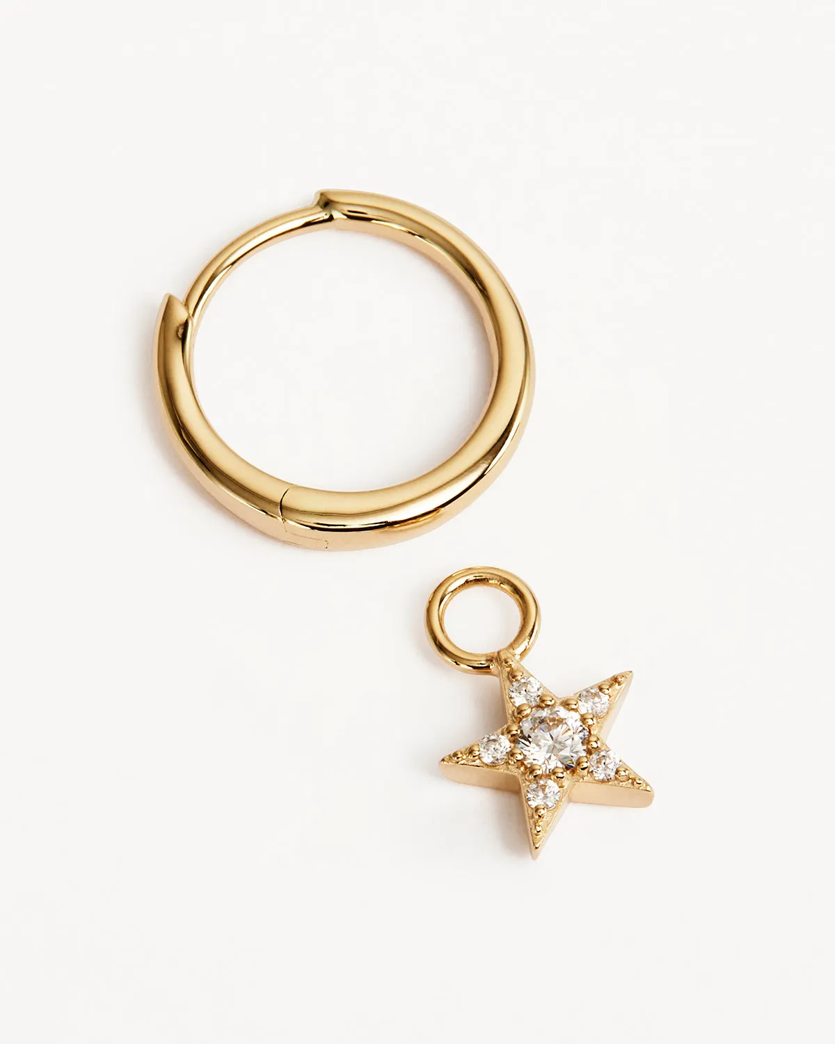 9k Solid Gold Estelle Lab-Grown Diamond Hoop Bycharlotte