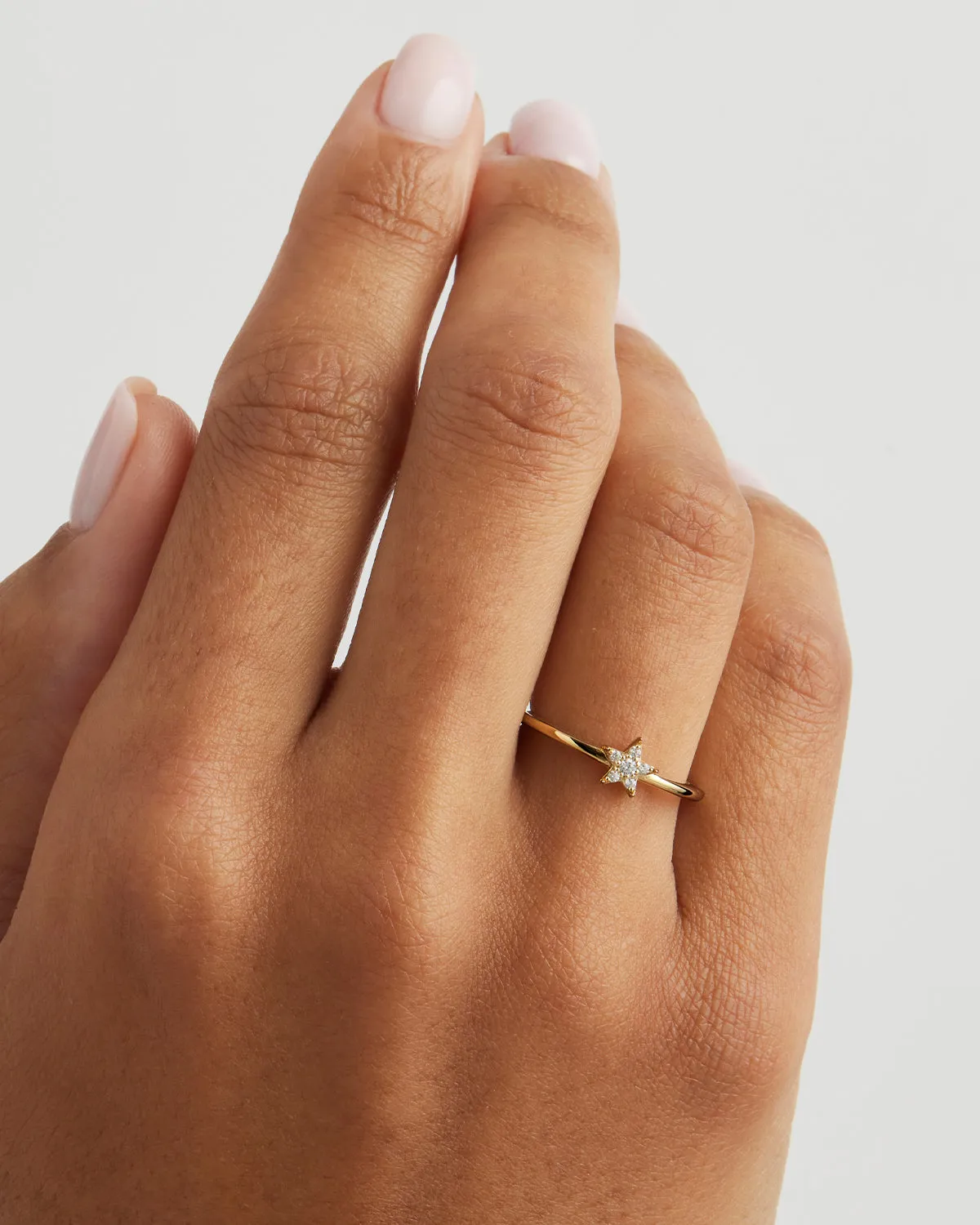 9k Solid Gold Estelle Lab-Grown Diamond Ring Bycharlotte