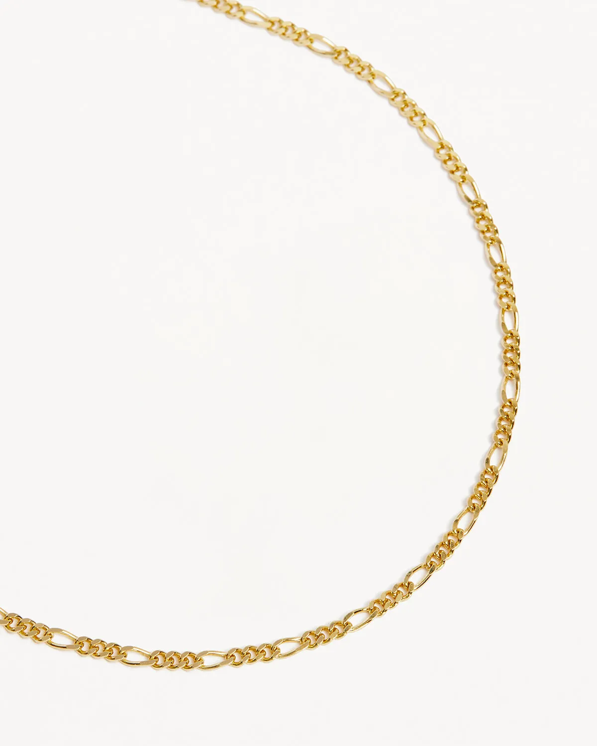 9k Solid Gold Figaro Chain Bracelet Bycharlotte