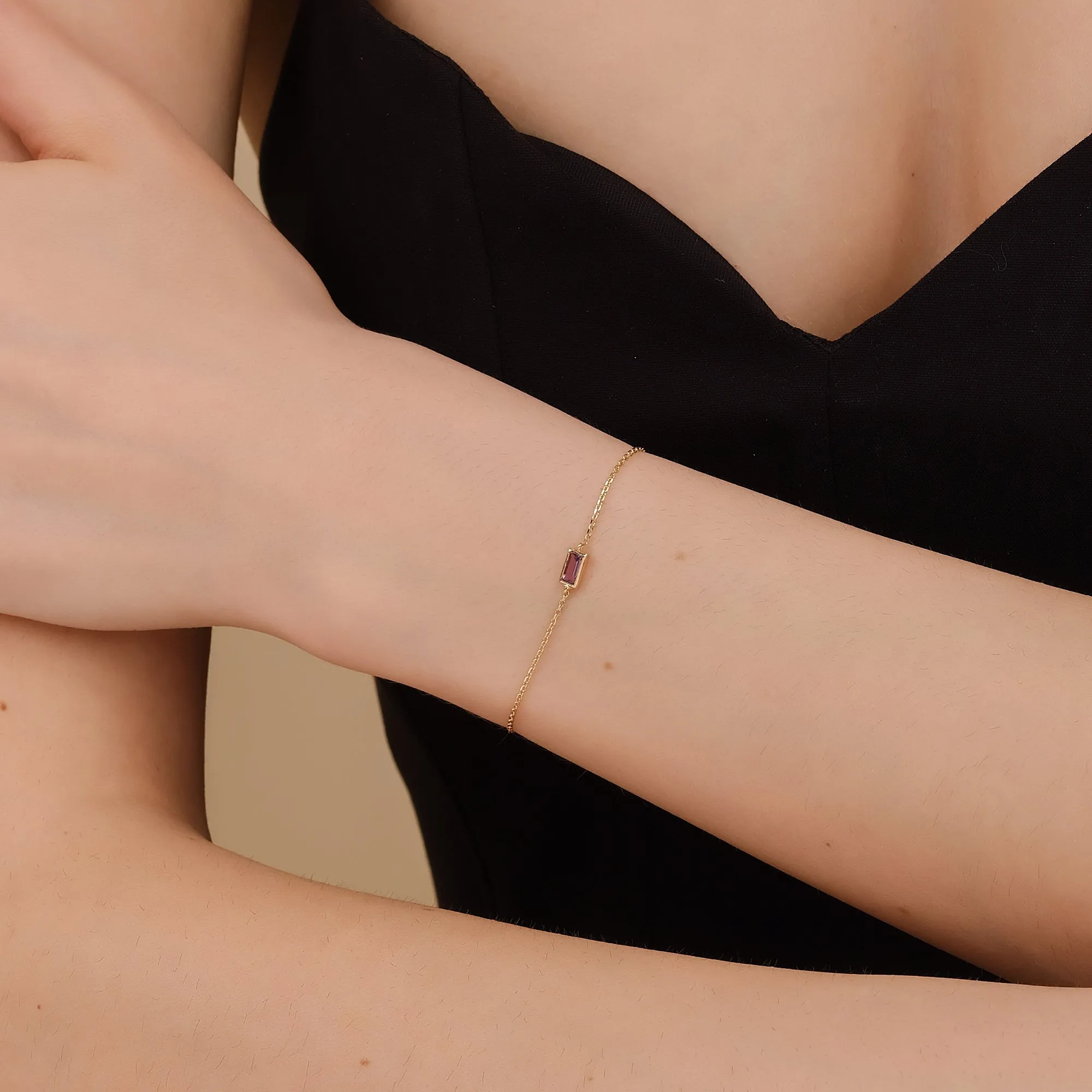 Amethyst Birthstone Bracelet, Teresa SARAHELISE