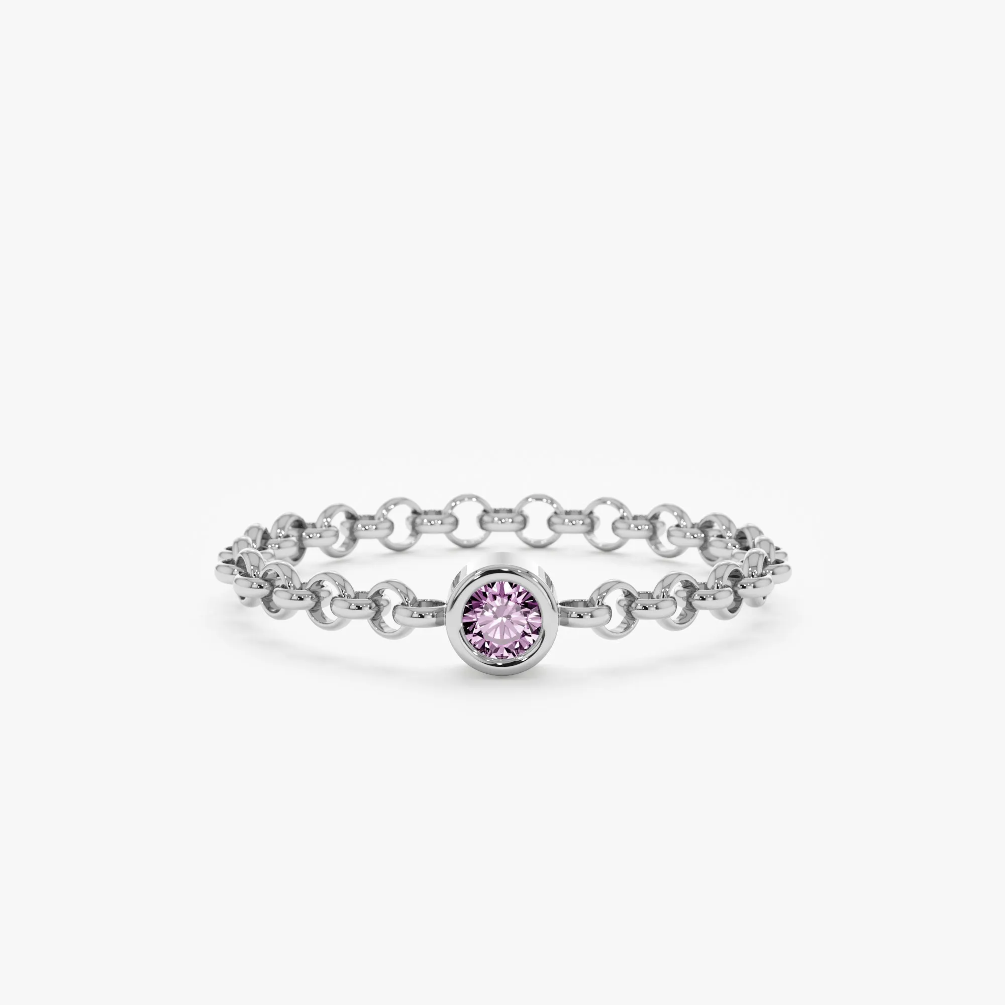 Amethyst Chain Ring, Adriana SARAHELISE