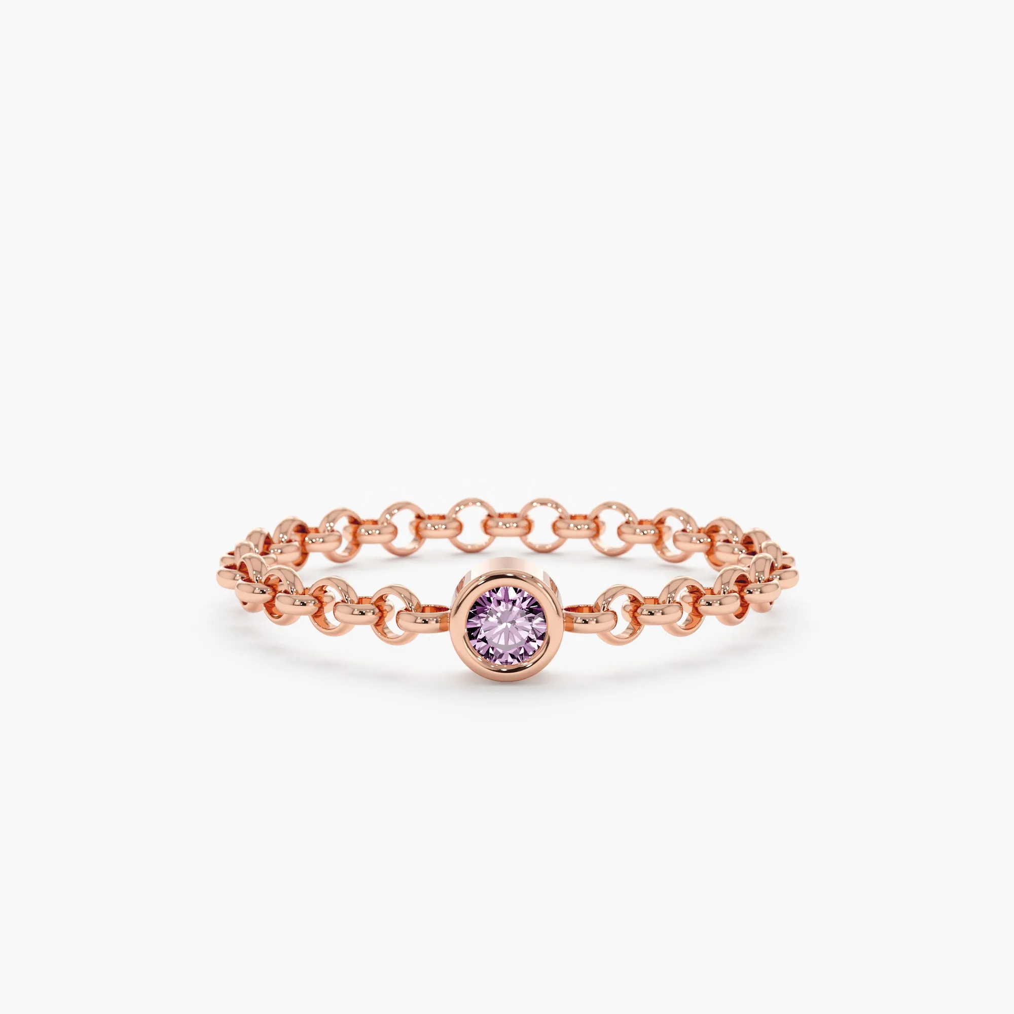 Amethyst Chain Ring, Adriana SARAHELISE