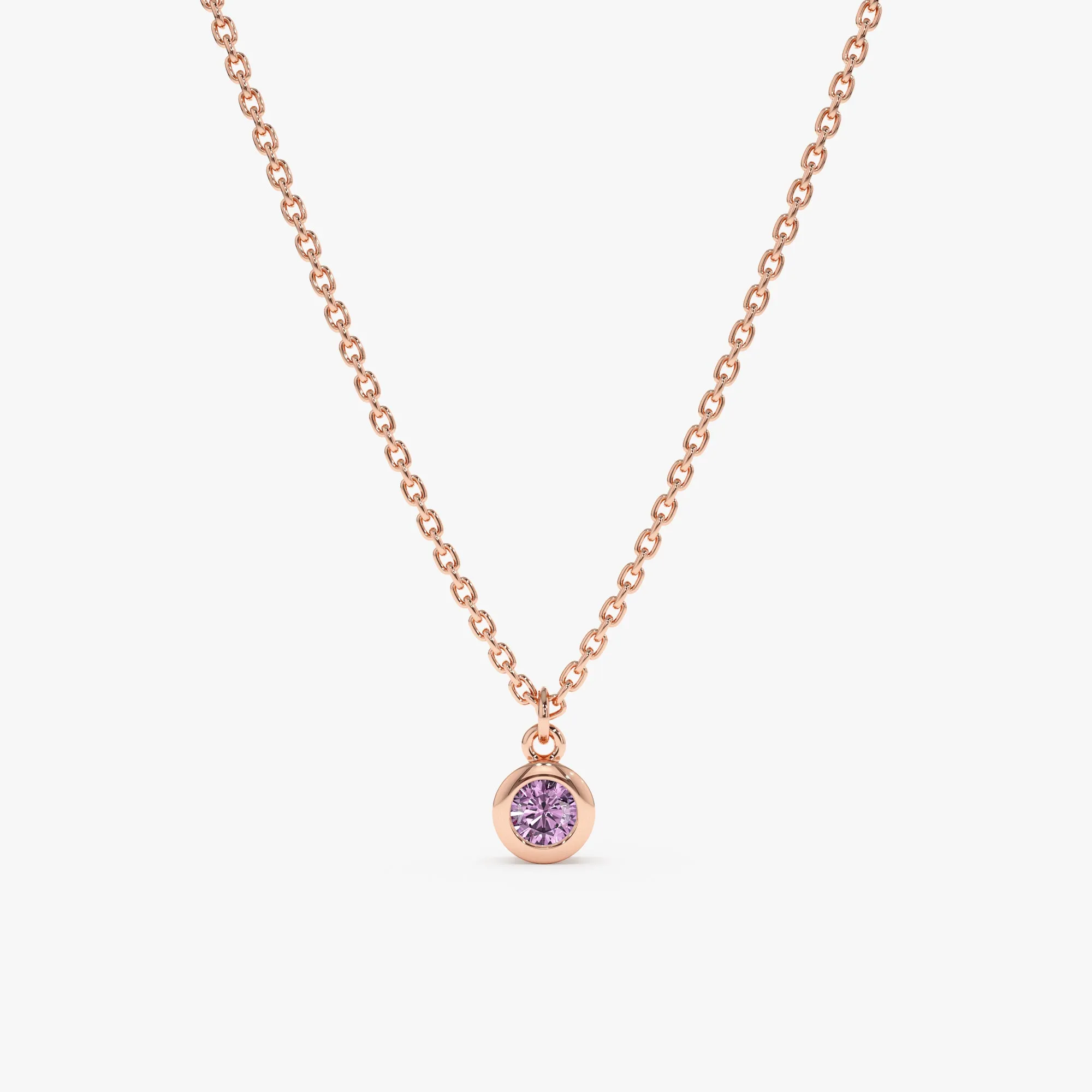 Amethyst Charm Necklace, Vienna SARAHELISE