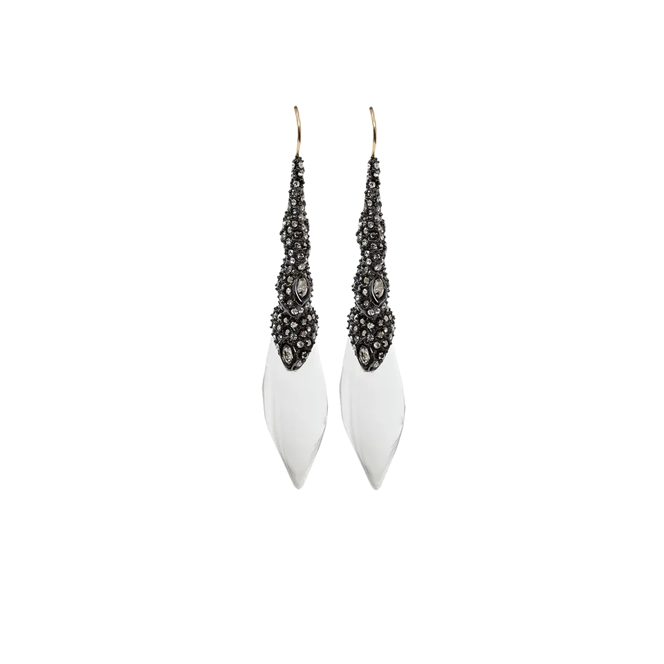 Articulating Encrusted Earrings
