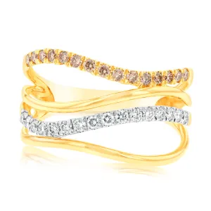 Australian Diamond 9ct Yellow Gold Diamond Ring Futura Shiels