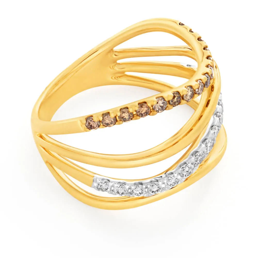 Australian Diamond 9ct Yellow Gold Diamond Ring Futura Shiels