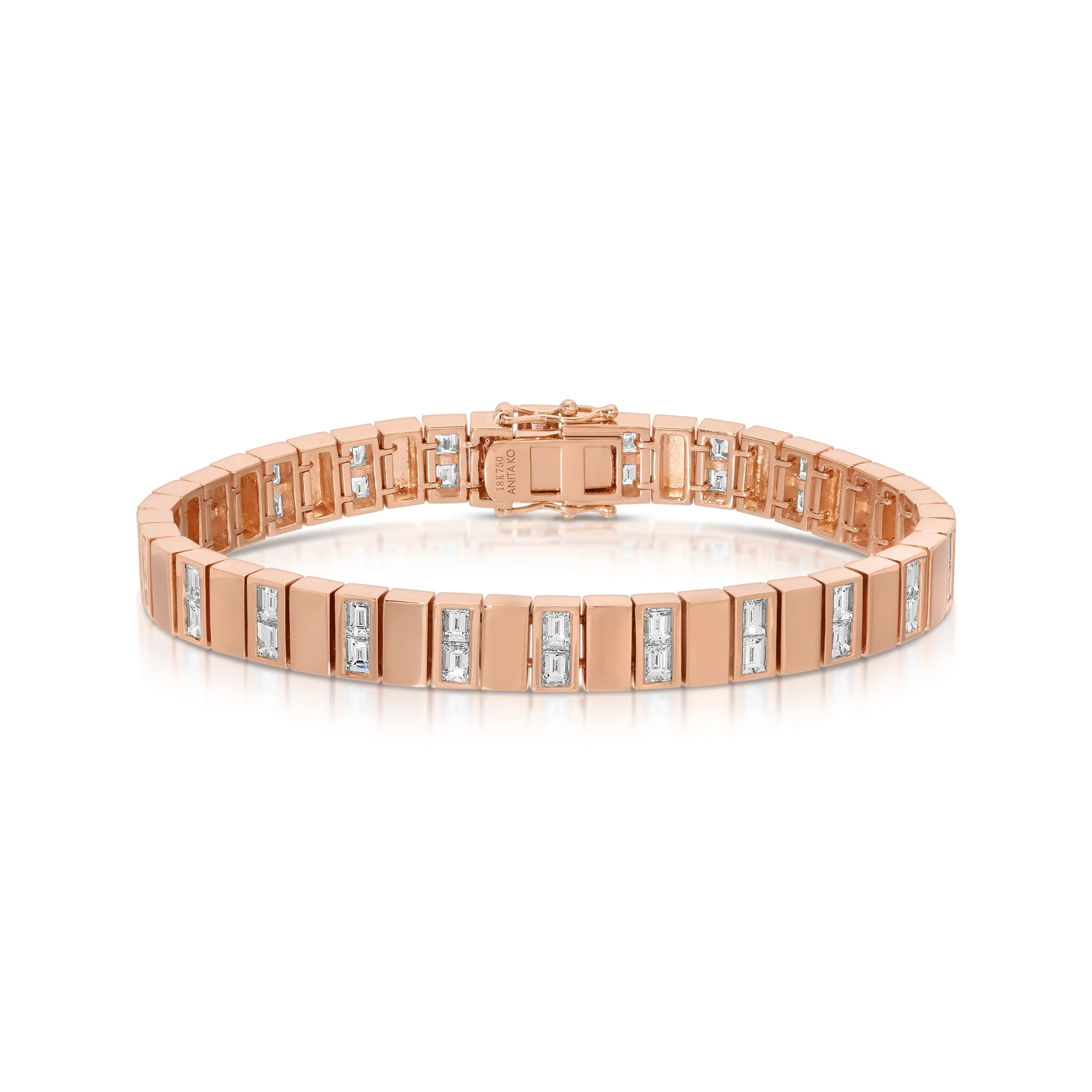 AVERY BAGUETTE DIAMOND BRACELET Anita Ko